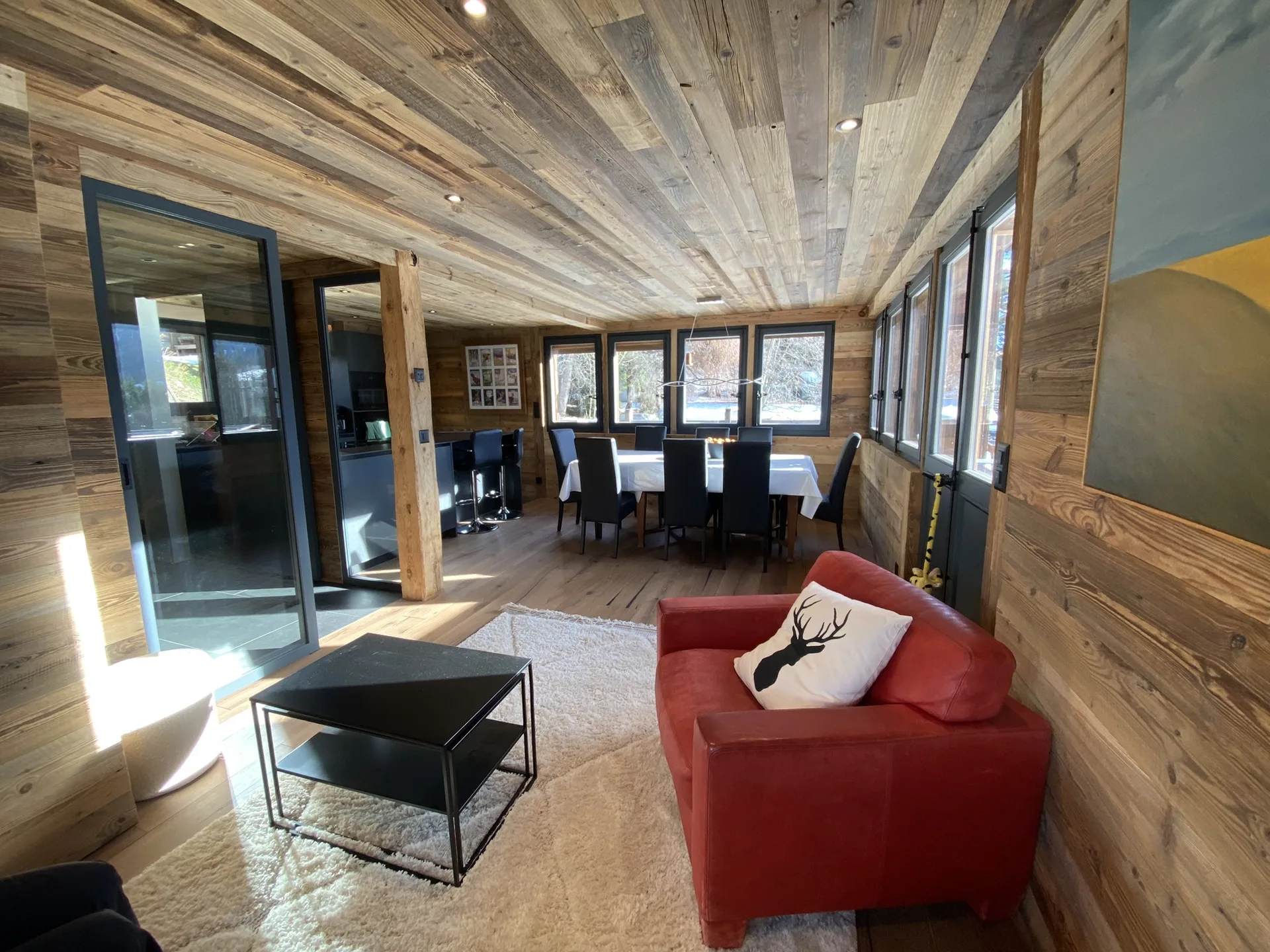Salon et salle à manger du Grand Chalet
