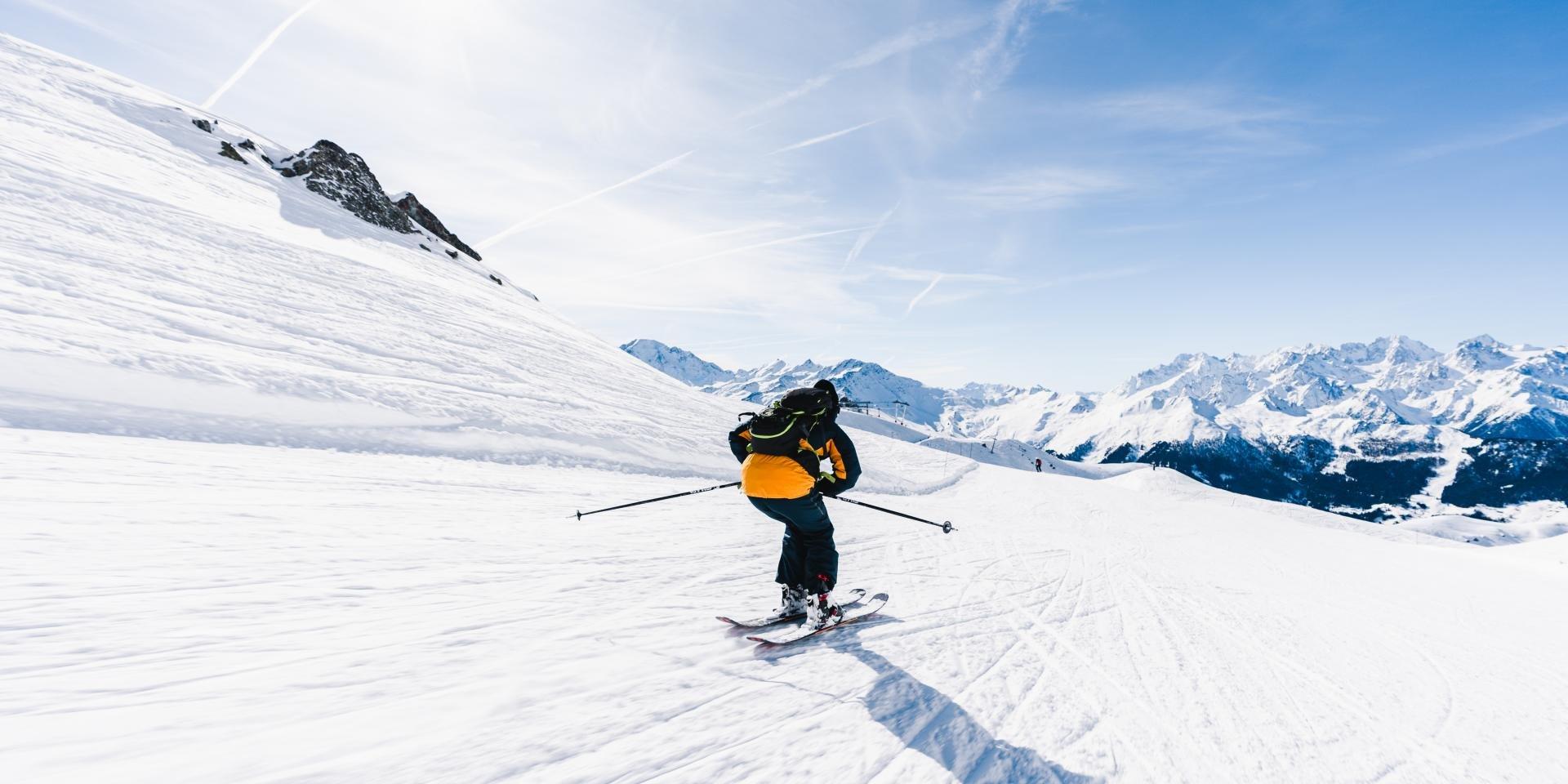 Skieurs sur les pistes de Verbier